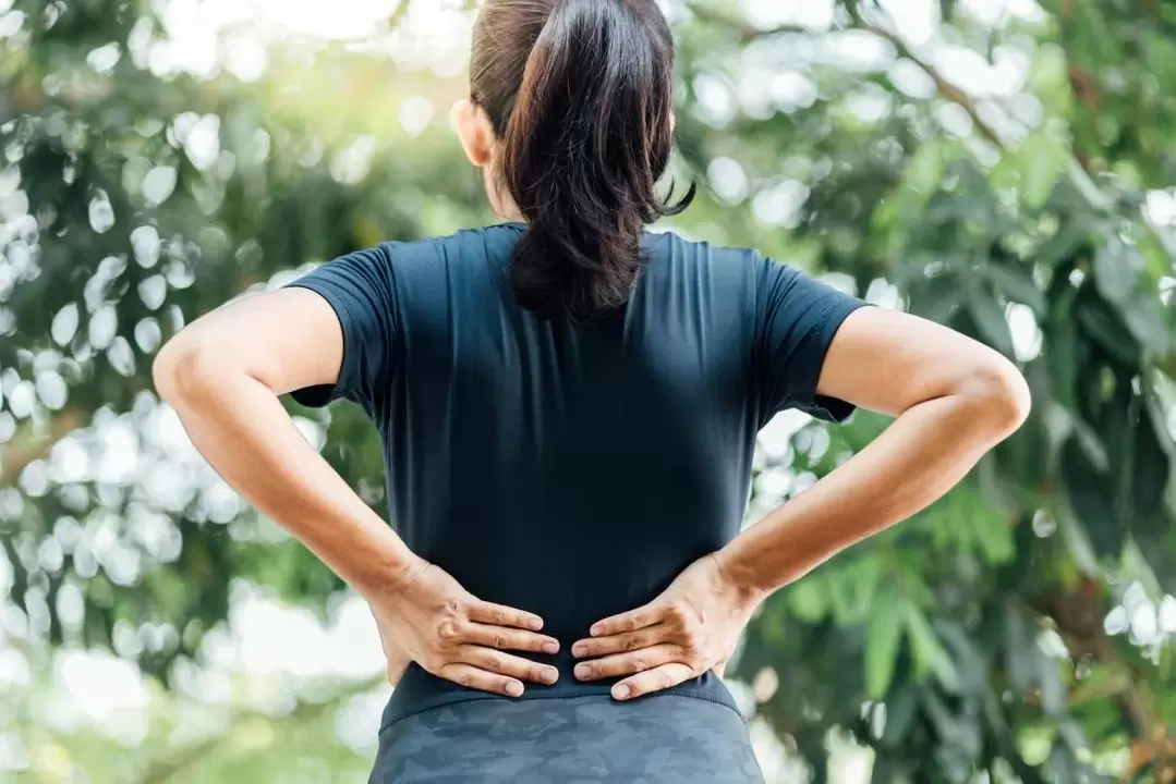 dor lombar devido à osteocondrose